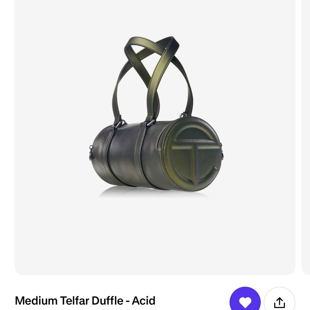 Looking for!! Telfar Medium Duffle in Acid